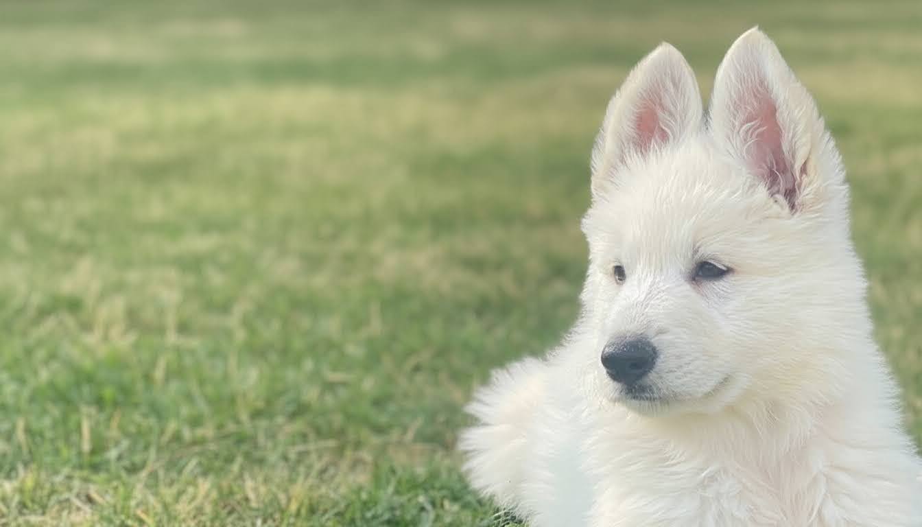 ไวท์สวิสเชพเพิร์ดในสนาม