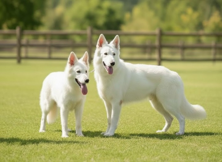 White Swiss Shepherd ฉลาดและใช้งานง่าย